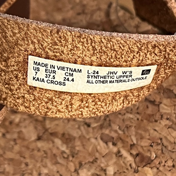 REEF Brown Kaia Cross Sandals size 7 - Picture 6 of 6